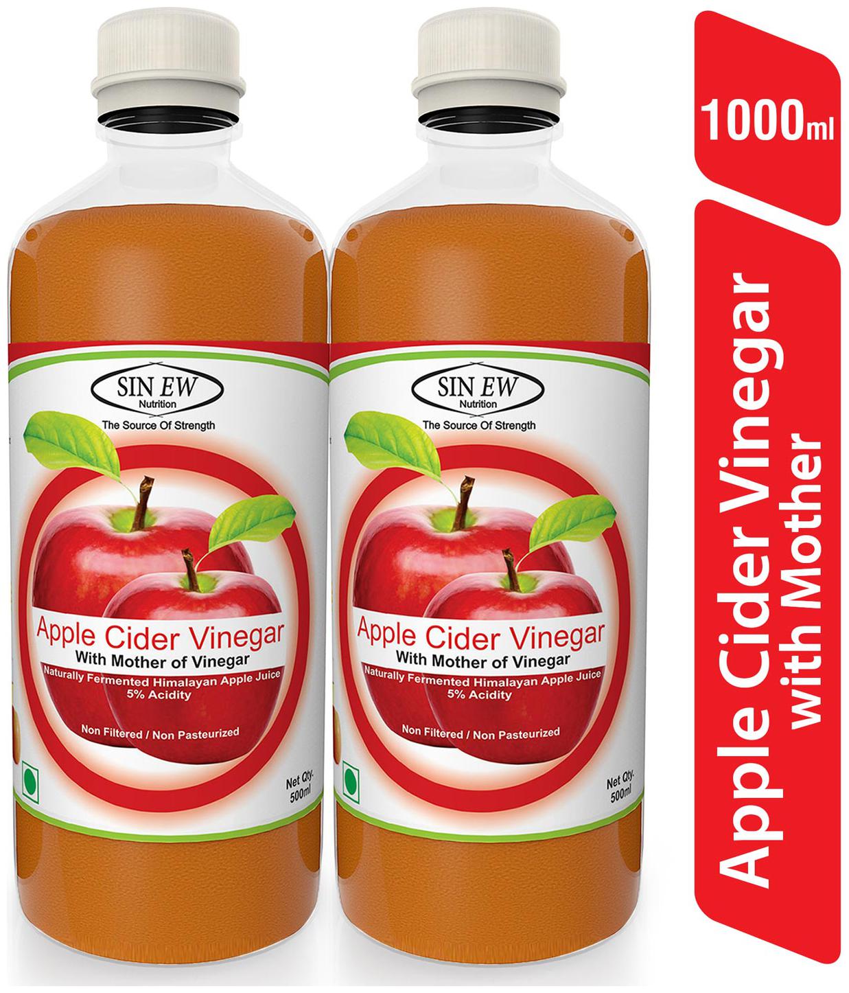 

Sinew Apple Cider Vinegar With Mother of Vinegar- 500 ml Pack of 2