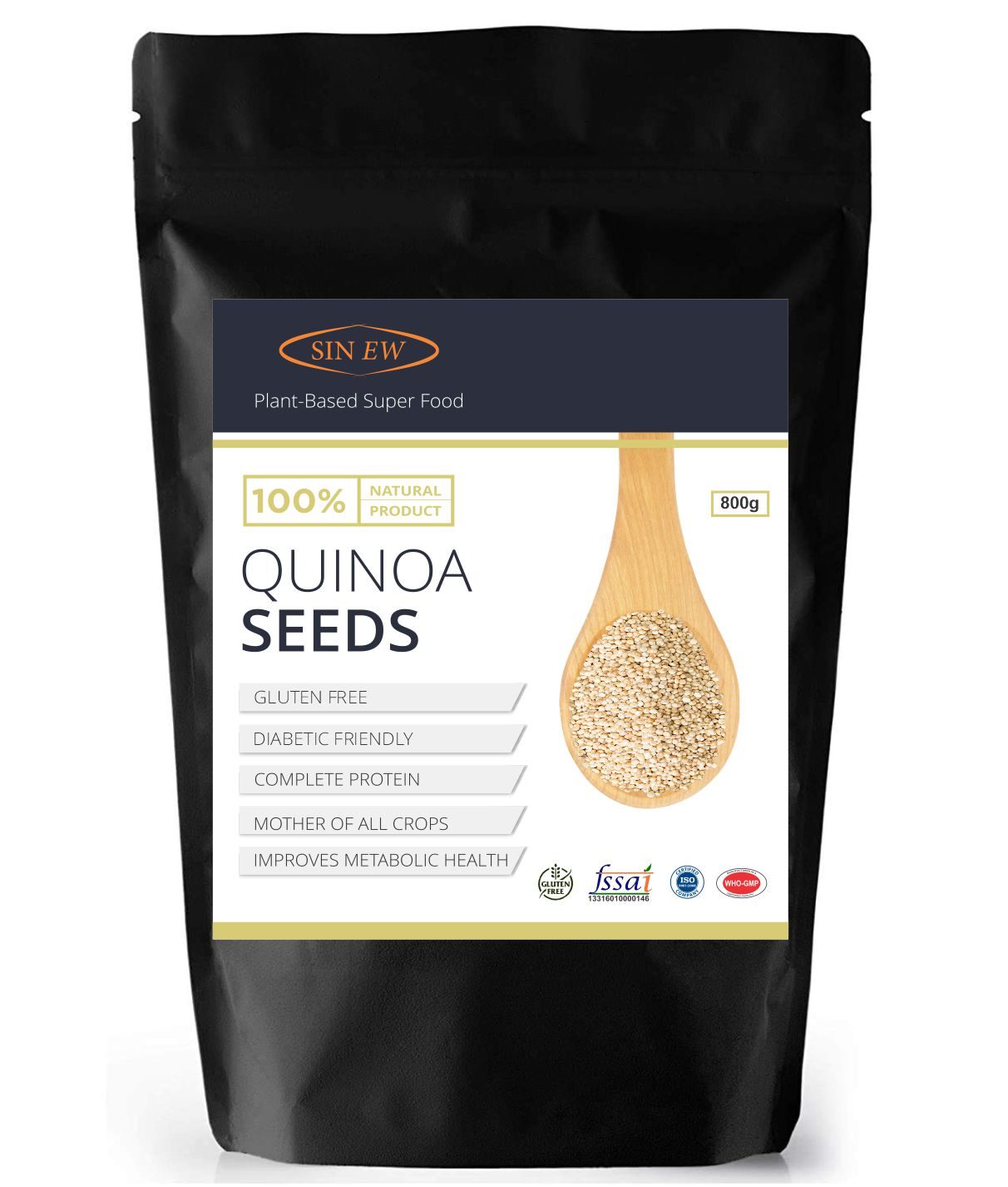 

Sinew Nutrition Gluten Free White Quinoa Seeds 800g