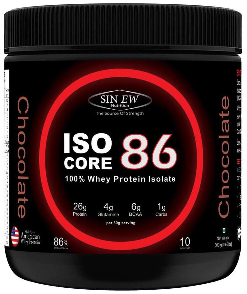 

Sinew Nutrition Isocore 86 Whey Protein Isolate 300 g - Chocolate Flavour