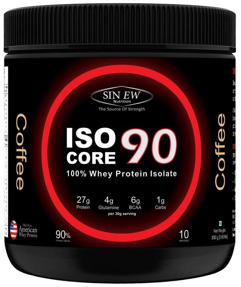 

Sinew Nutrition Isocore 90 Whey Protein Isolate 300 g - Coffee Flavour