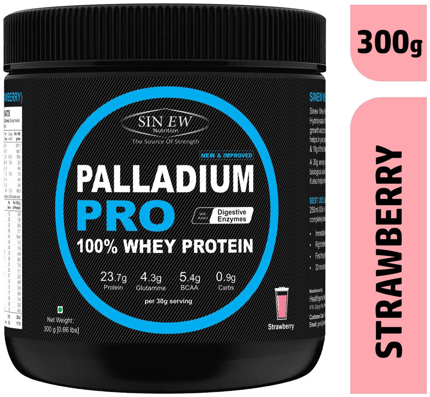

Sinew Nutrition Palladium Pro Whey Protein With Digestive Enzymes 300g (Strawberry)