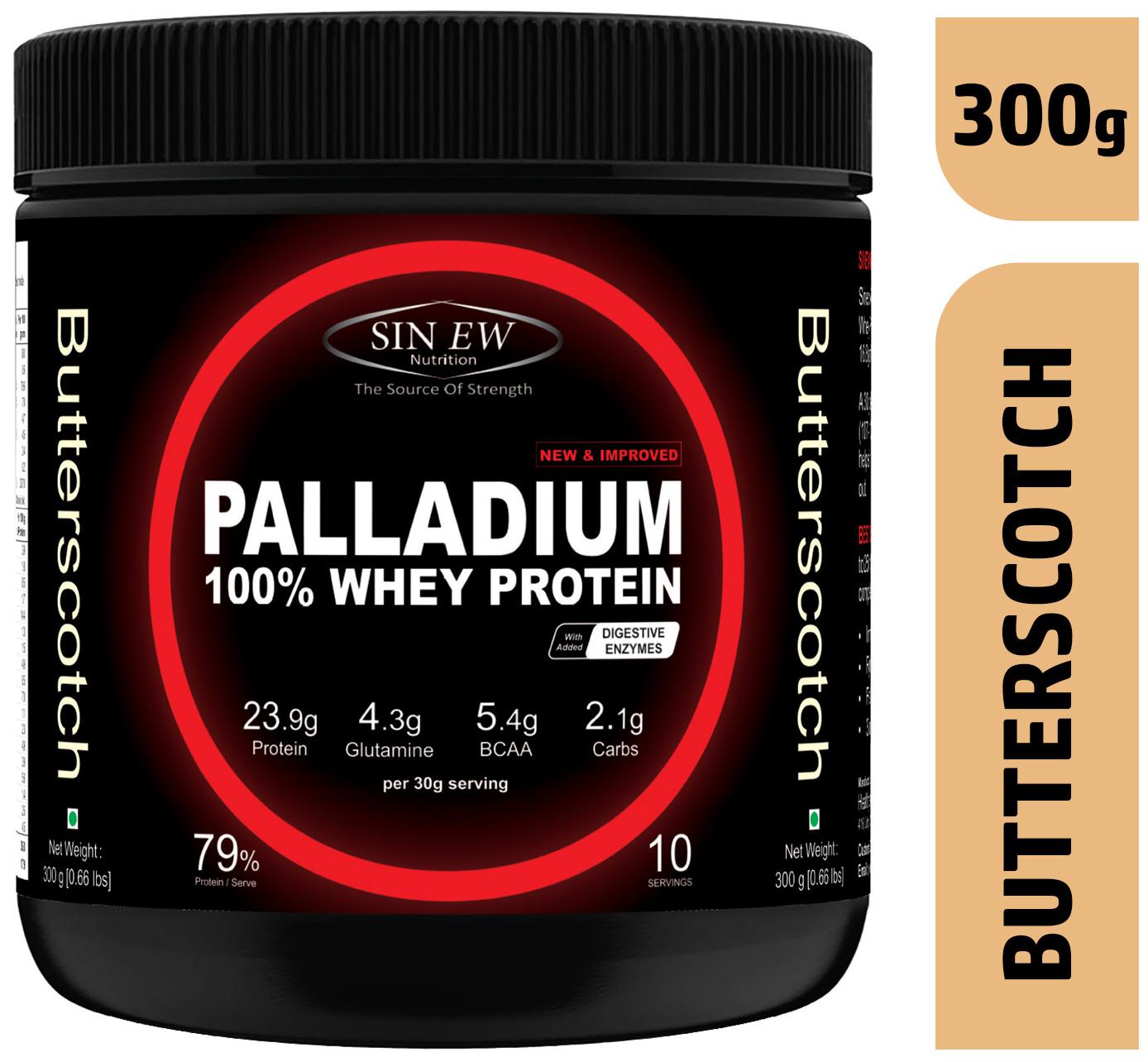 

Sinew Nutrition Palladium Whey Protein With Digestive Enzymes 300g (Butterstoch)