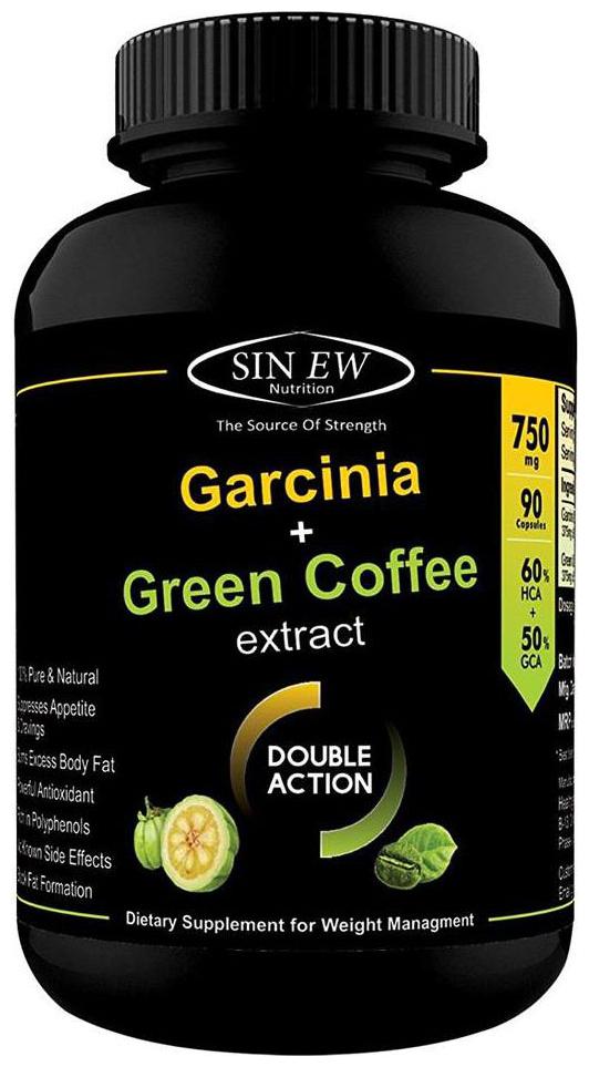 

Sinew Nutritio Garcinia Cambogia And Green Coffee Bean Extract Combo -90 Capsules