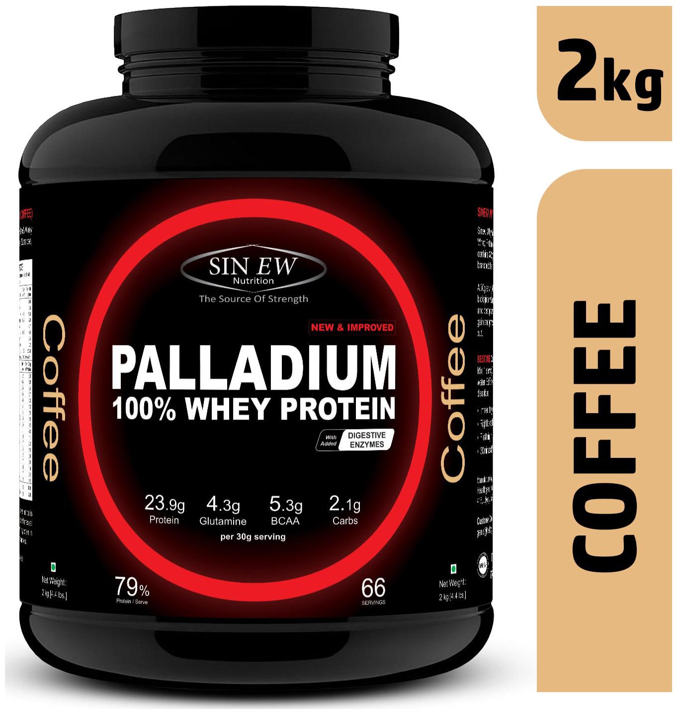 

Sinew Nutrition Palladium Whey Protein With Digestive Enzymes 2 kg (Coffee)