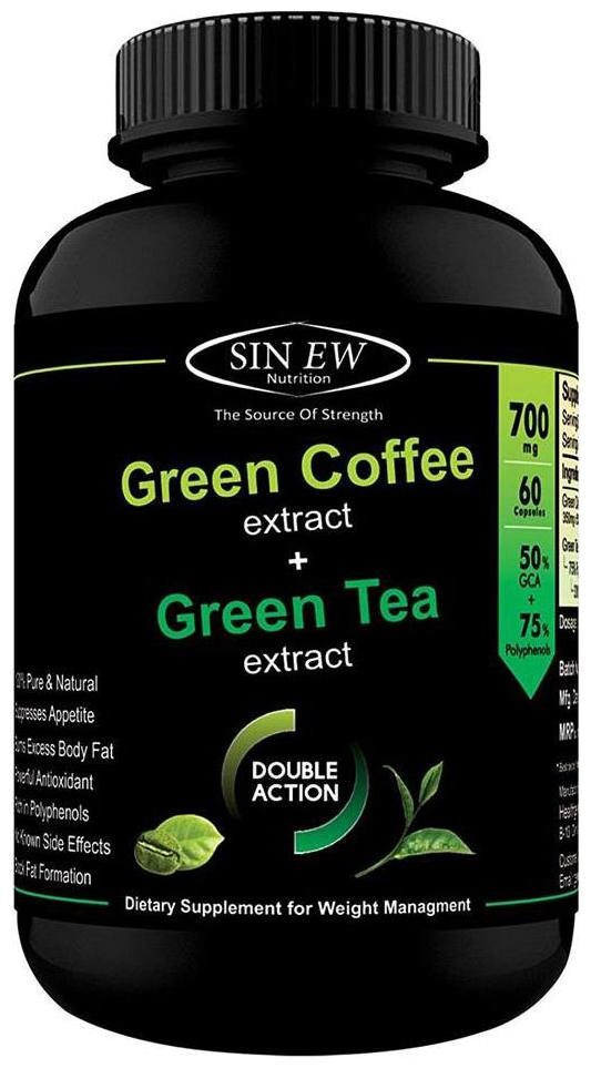 

Sinew Nutrition Green Tea And Green Coffee Extract - 60 Capsules