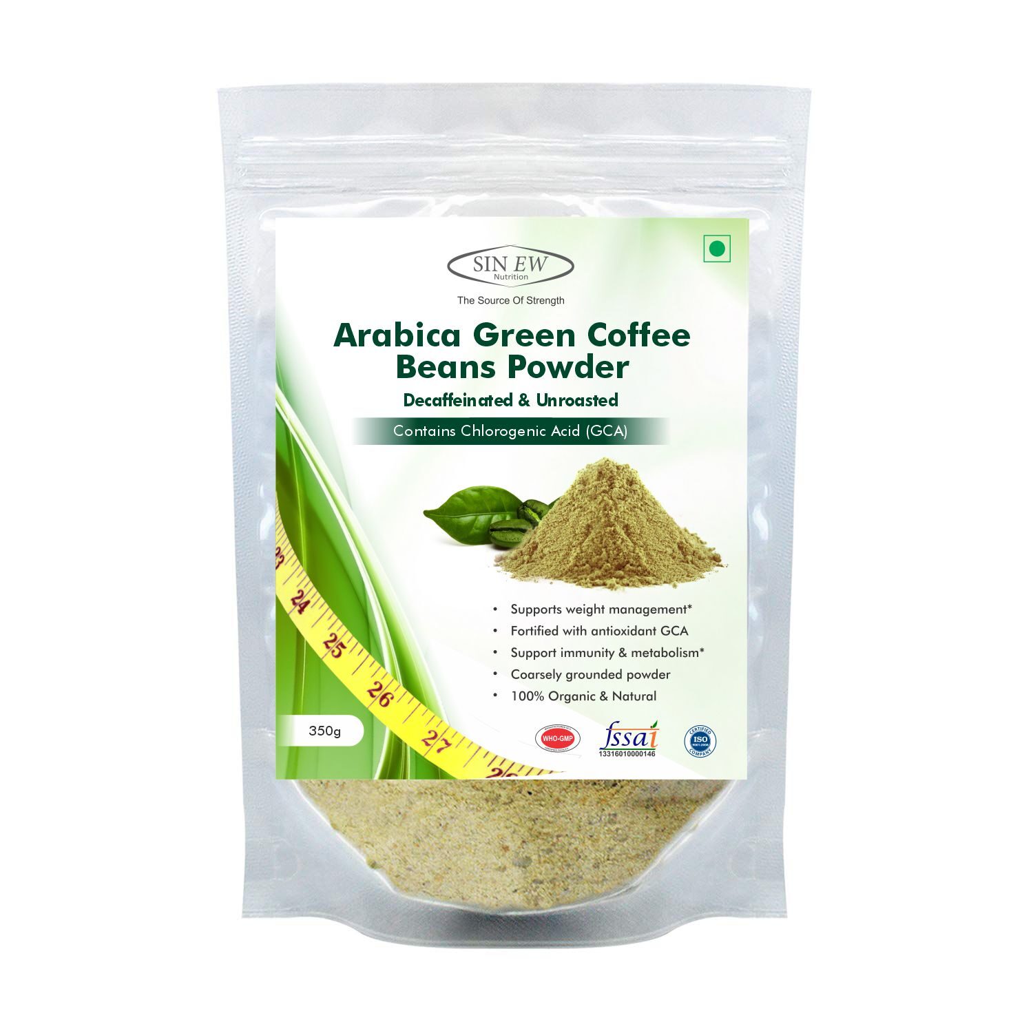 

Sinew Nutrition Green Coffee Beans Powder 350 g For Weight Management