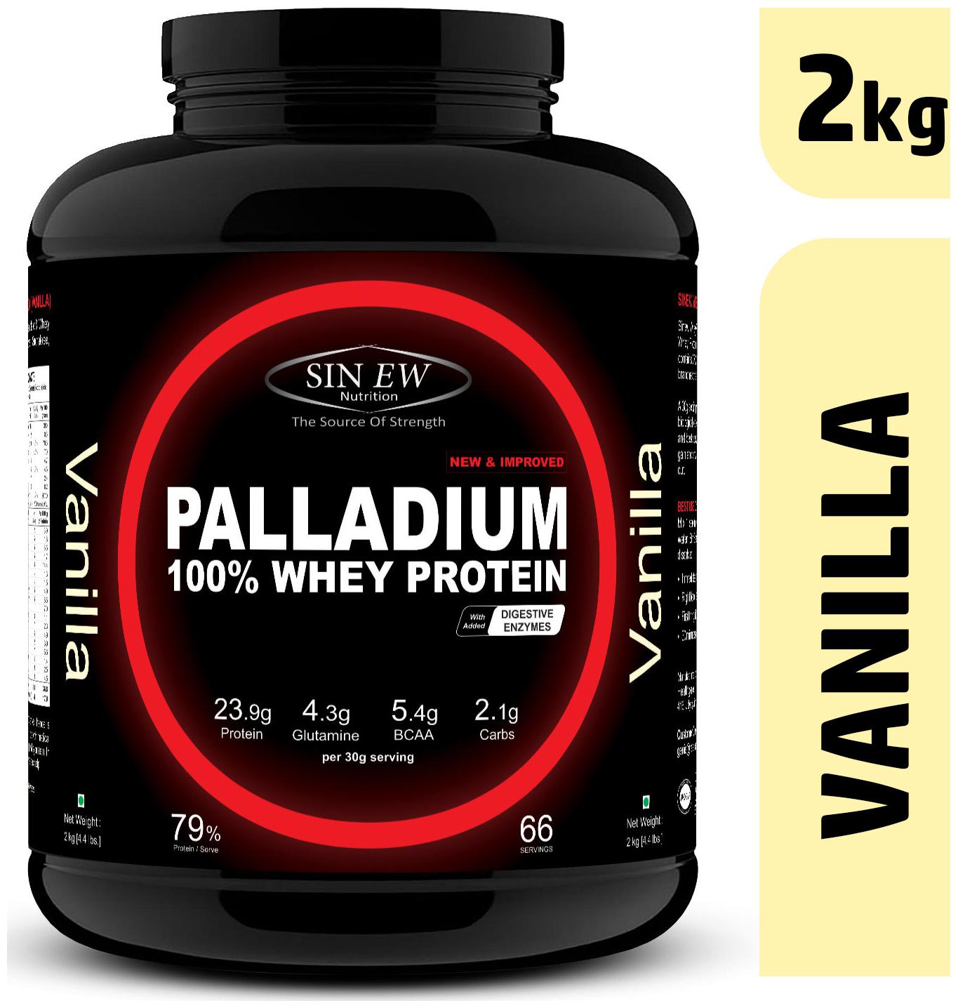

Sinew Nutrition Palladium Whey Protein With Digestive Enzymes 2 kg (Vanilla)
