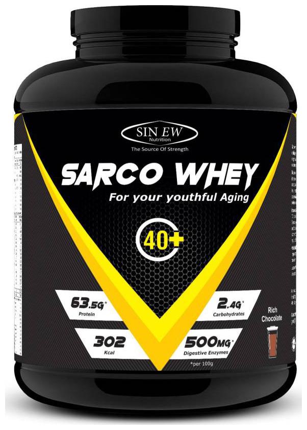 

Sinew Nutrition Sarco Whey Protein With Digestive Enzyme 2 kg (Rich Chocolate Flavour)