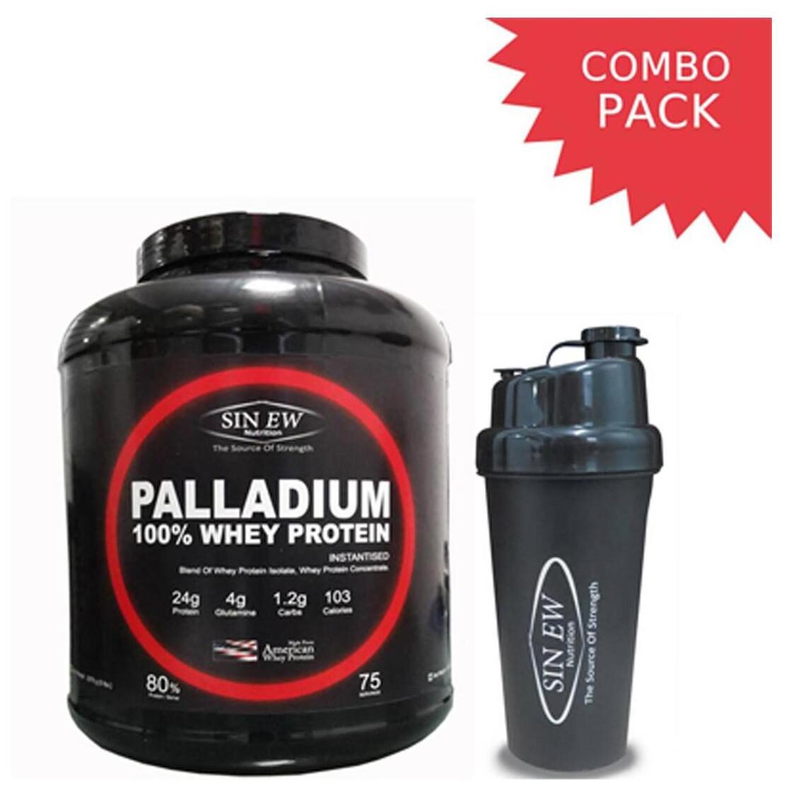 

Sinew Palladium 100 Whey Protein 2 26 kg (5 lb) Chocolate And Shaker