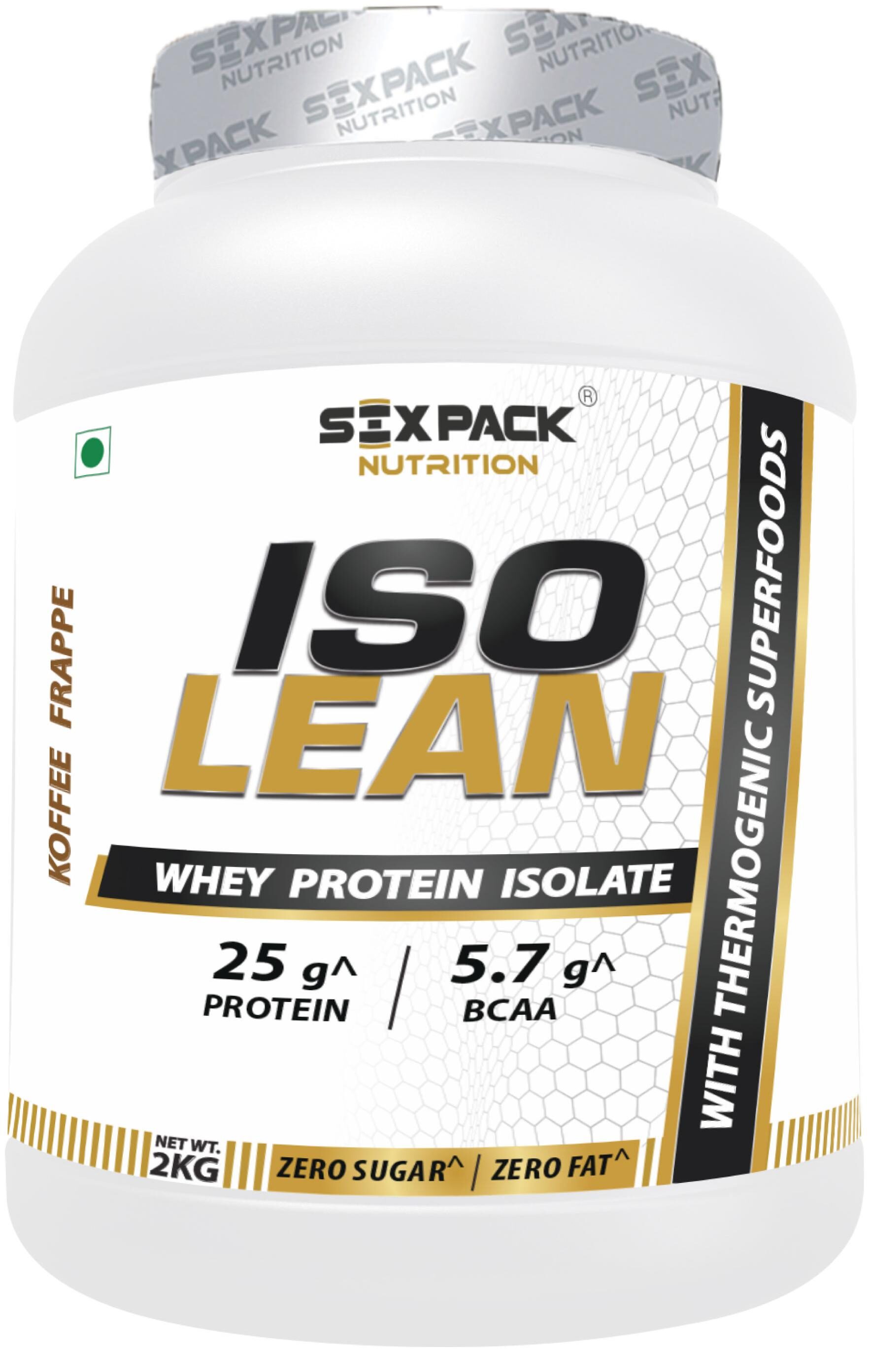 

Six Pack Nutrition IsoLean Whey Protein isolate with Thermogenic Superfoods 25 g Protein 2 kg (Koffee Frappe)