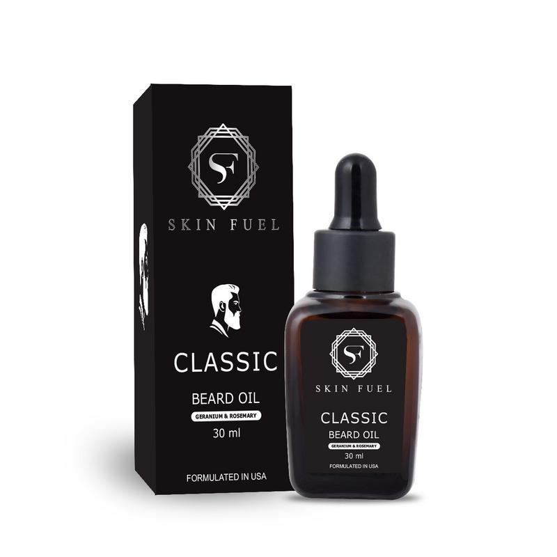 

Skin Fuel Classic Beard Growth Repair Oil Usa Formulated (Geranium Oil Rosemary Oil) 30ml