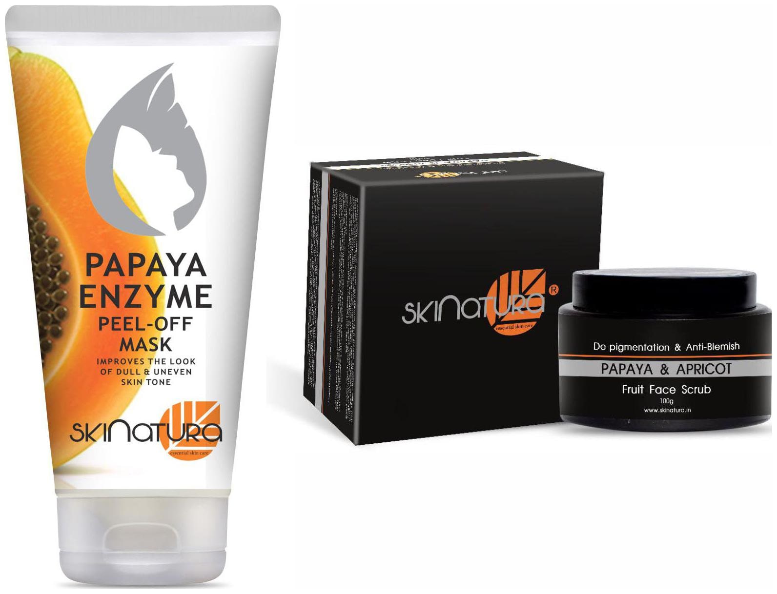 

Skinatura Papaya Appricot Fruit Face Scrub Papaya Enzyme Peel-off Mask