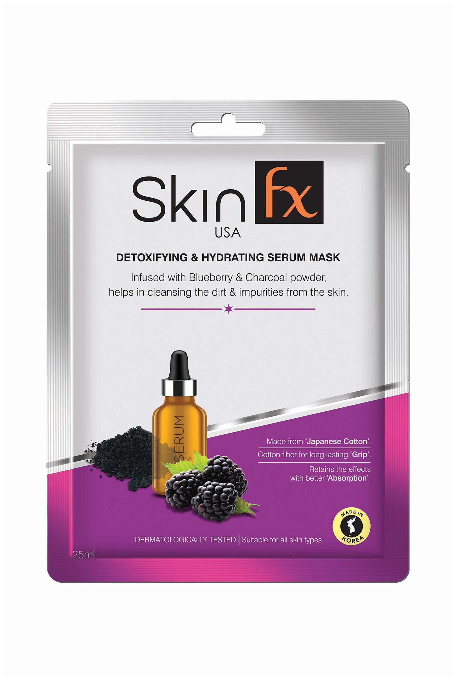 

SkinFx Detoxifying Hydrating Serum Mask Combo Pack (Pack Of 6)