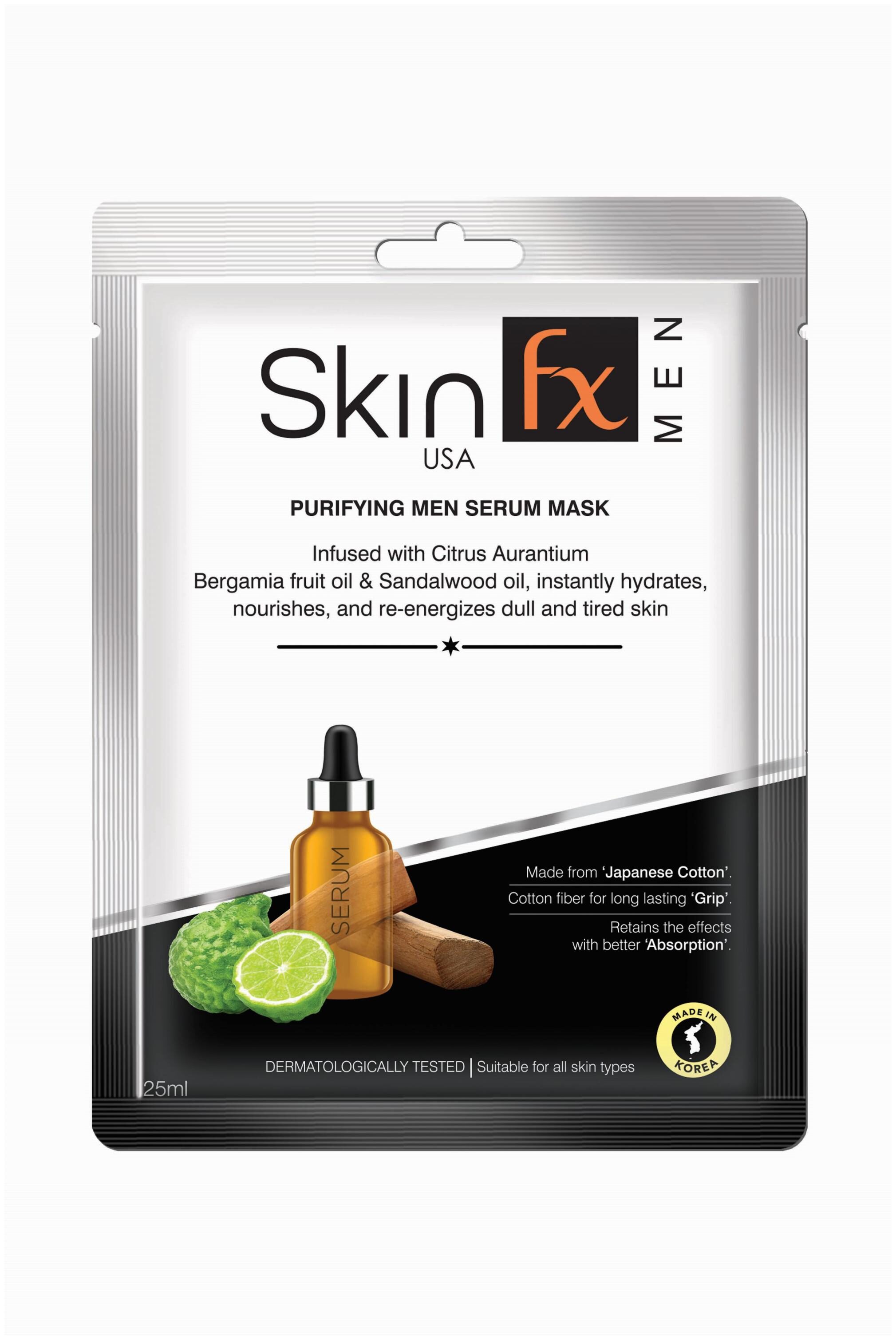 

SkinFx Purifying Men Serum Mask Combo Pack (Pack Of 6)