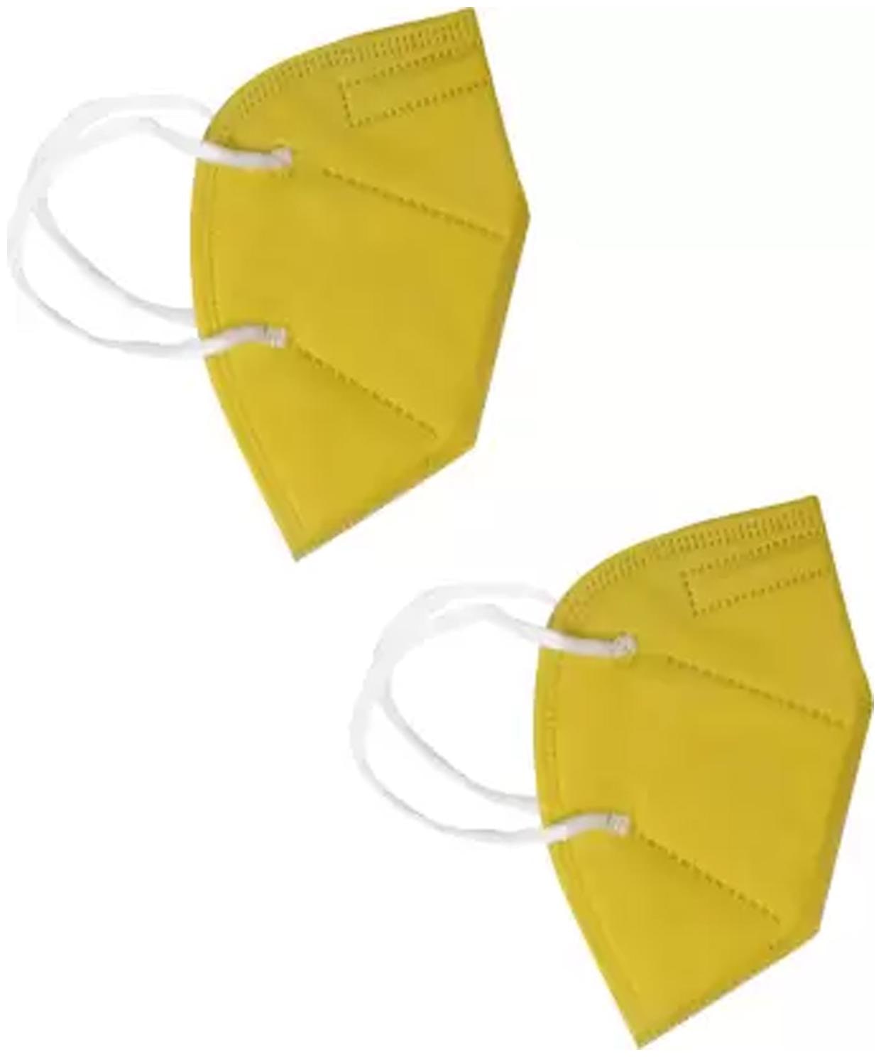 

SKITTER Face Mask with Earloop (Yellow) (Pack Of 2)