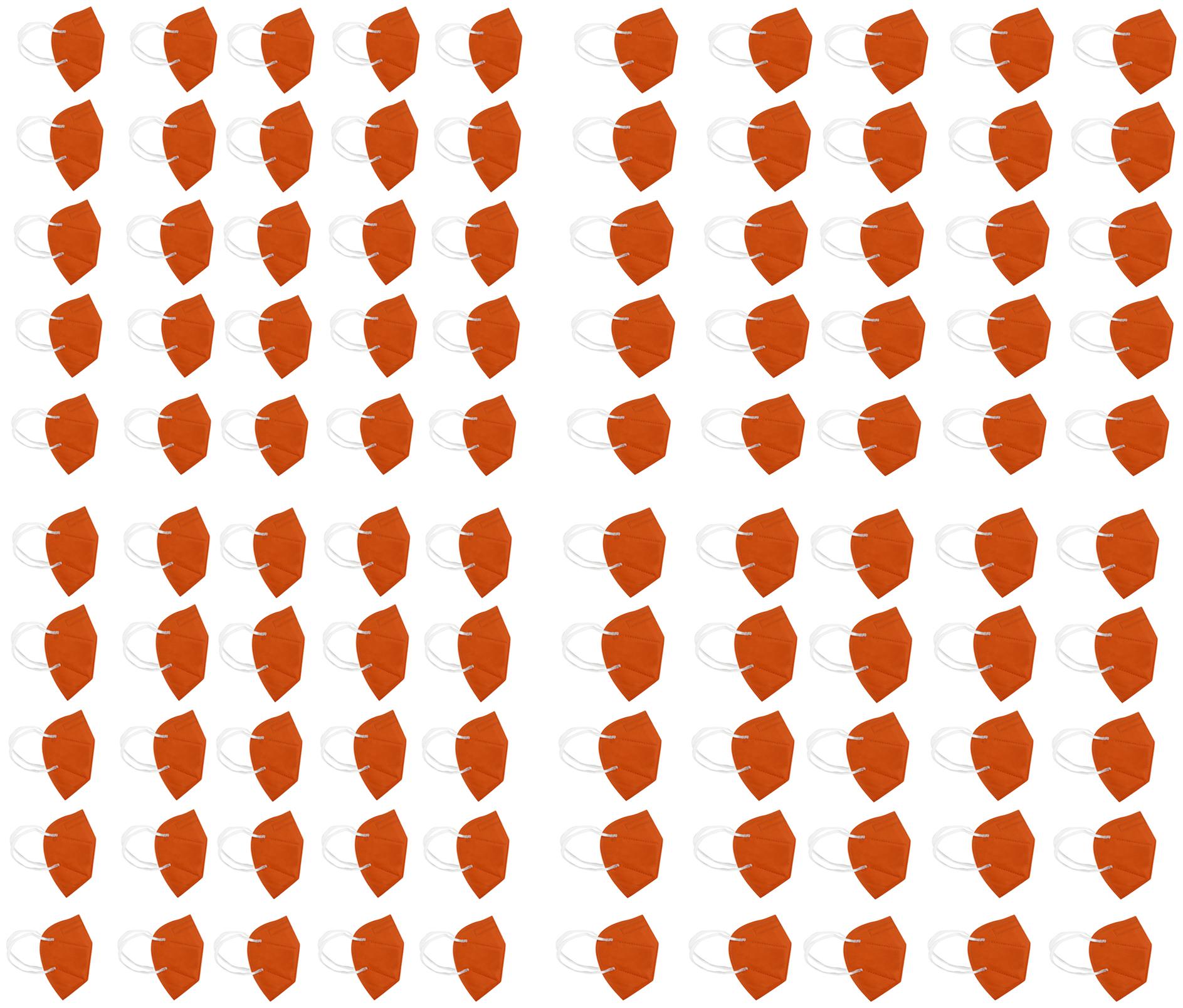 

SKITTER Face Mask with Earlop (Orange) (Pack Of 100)