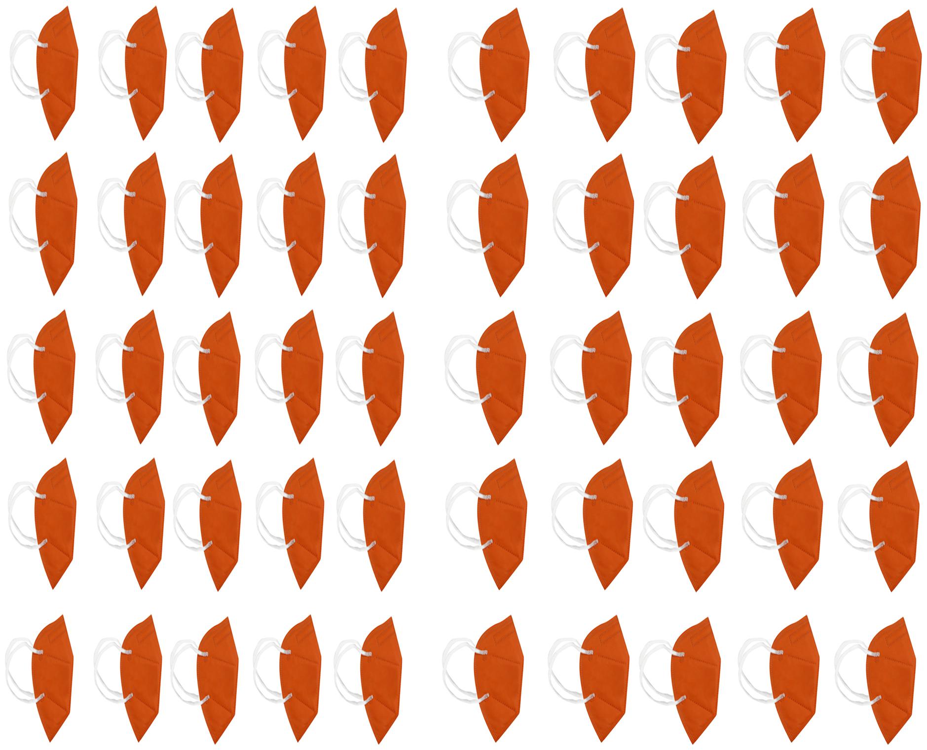 

SKITTER KN95 Anti Pollution Face Mask (Orange) Pack Of 50