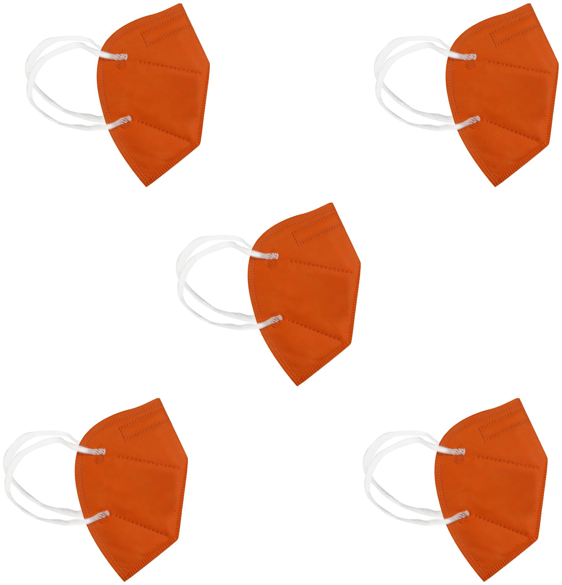 

SKITTER KN95 Anti Pollution Face Mask (Orange) Pack Of 5