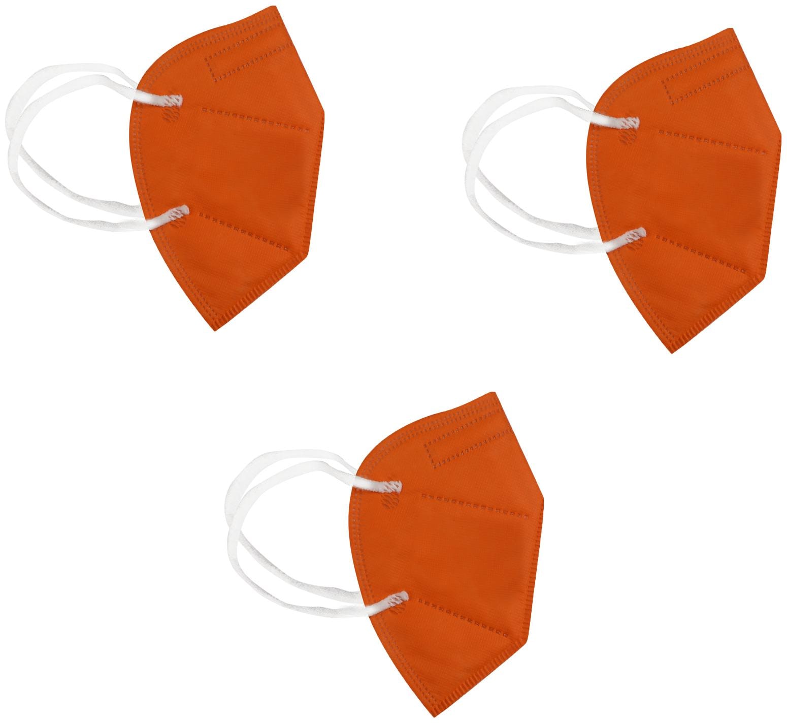 

SKITTER KN95 Anti Pollution Face Mask (Orange) Pack Of 3