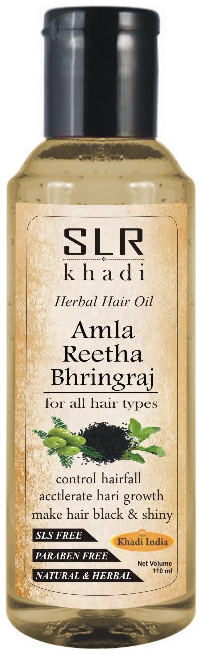 

SLR Herbal Amla Reetha Bhringraj Natural Herbal Hair Growth Oil Hair Oil (110 ml)