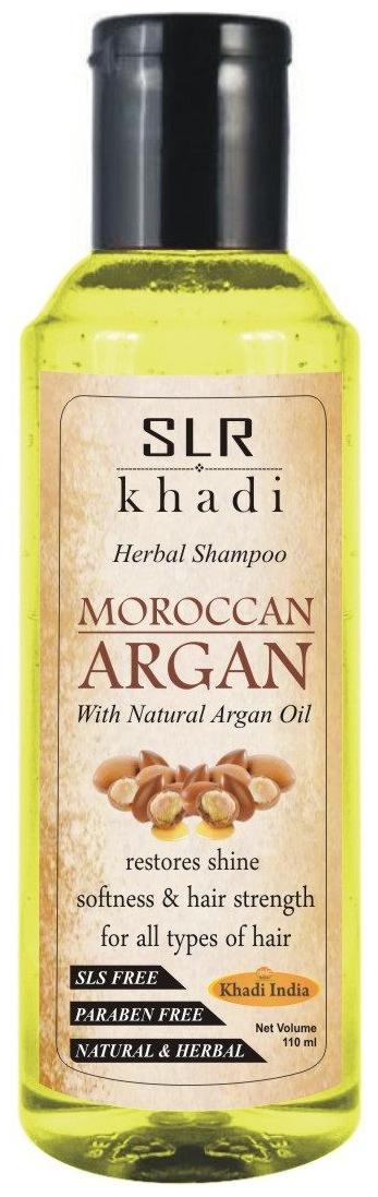 

SLR Herbal Moroccan Argan Hair Shampoo With Organic Argan Oil for Restores Shine Boosts Hair Growth Thickness (110 ml)