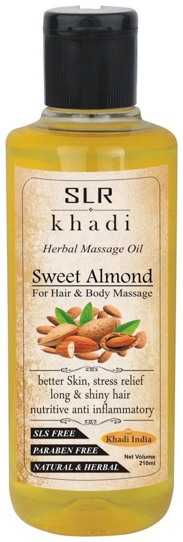 

SLR Herbal Sweet Almond (Badam) Oil for Hair Body Massage Oil (210 ml)