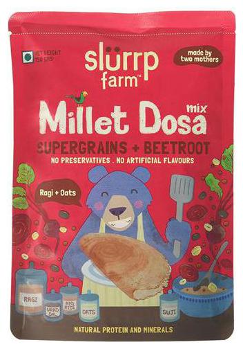 

Slurrp Farm Millet Dosa Mix - Supergrains Beetroot 150 g