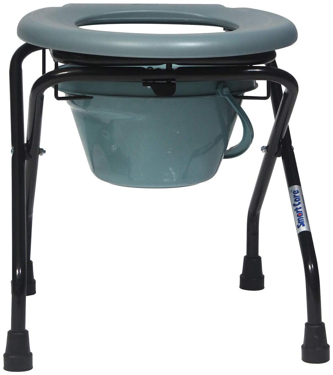 

Smart Care Conventional Mild Steel Powder Coated Commode Chair with Pot - SC 897