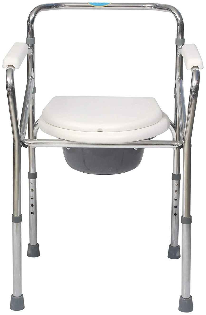 

Smart Care Folding Commdoe Chair - Steel Commode Chair with Pot- SC 894