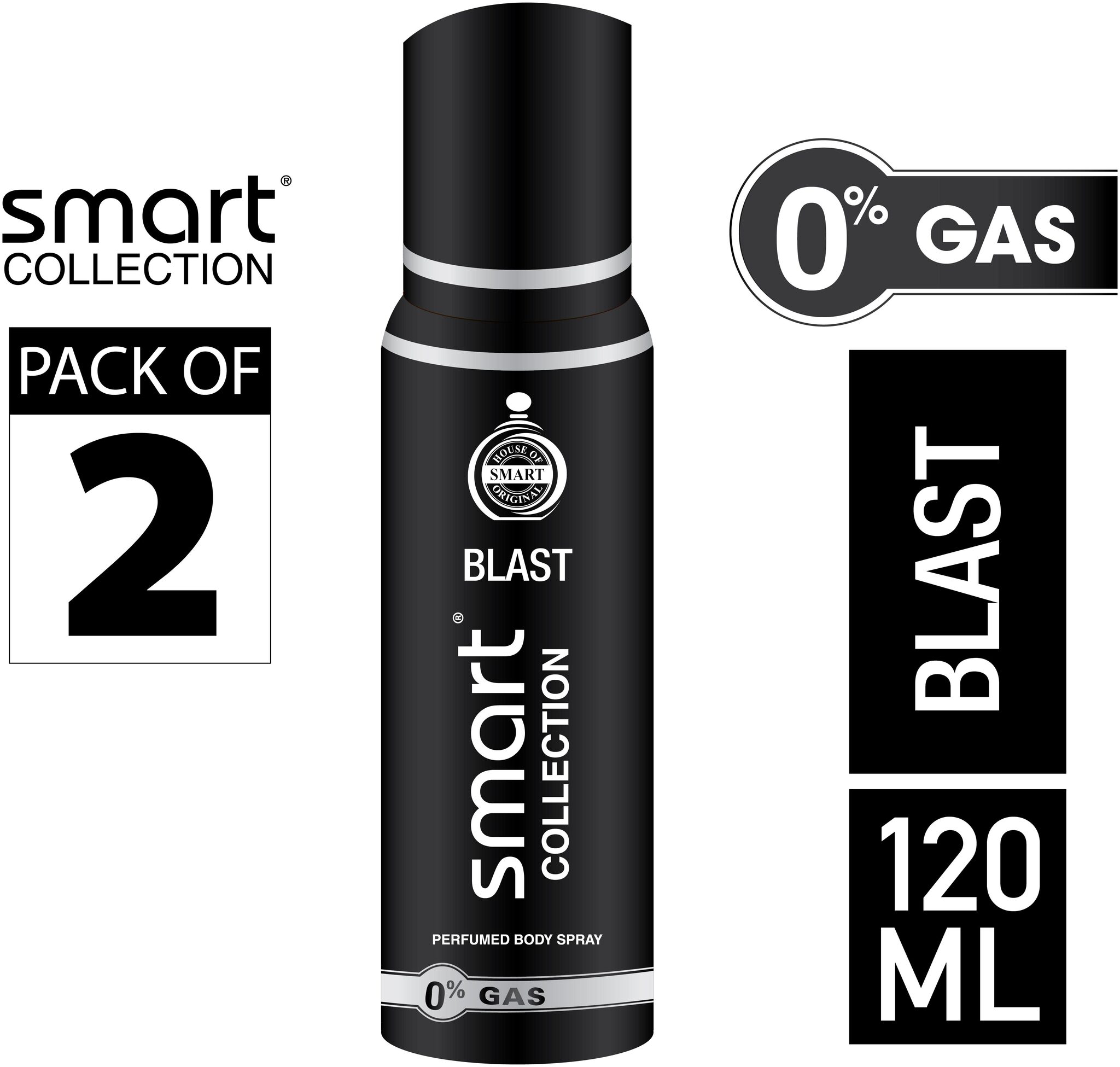 

Smart Collection Deodorant 120 ml - Blast (Pack of 2)