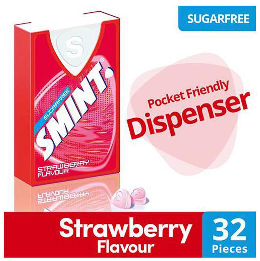 

Smint Lozenges Strawberry Flavoured Sugarfree Bt 6 4 g (32 pieces )