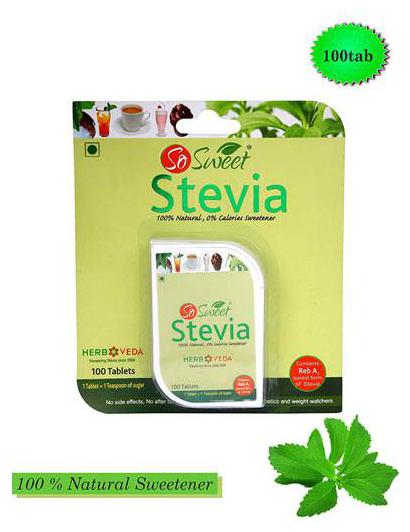 

So Sweet Sugar Substitute - Stevia 100 pcs