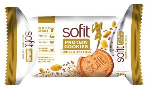 

Sofit Protein Cookies - Raisin Flaxseeds 75g