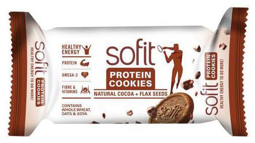 

Sofit Protein Cookies - Natural Cocoa Flax Seeds 100 g