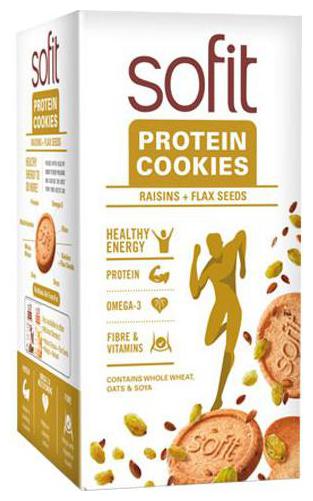 

Sofit Protein Cookies - Raisins Flax Seeds 150 g