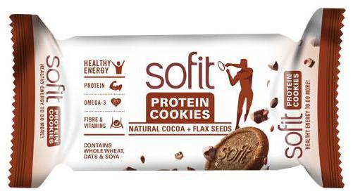 

Sofit Protein Cookies - Natural Cocoa Flax Seeds 100 g