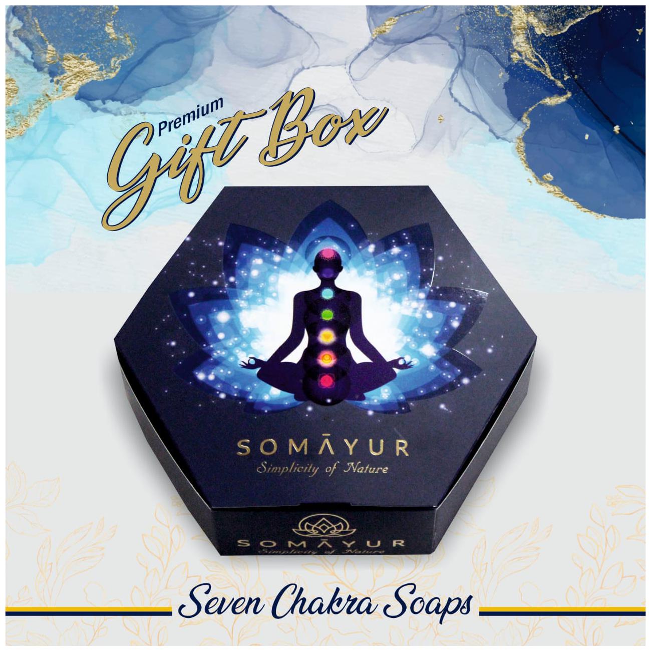 

Somayur 7 Chakra Soap Set 80 g Each ( Pack Of 7)