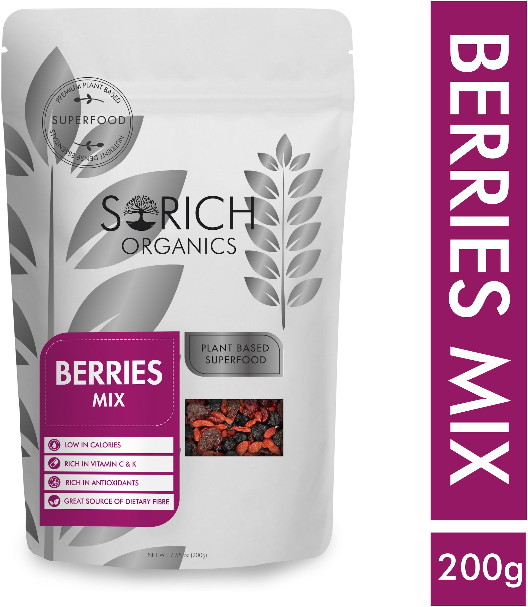 

Sorich Organics Berries Mix High in Anti-Oxidants - 200 g