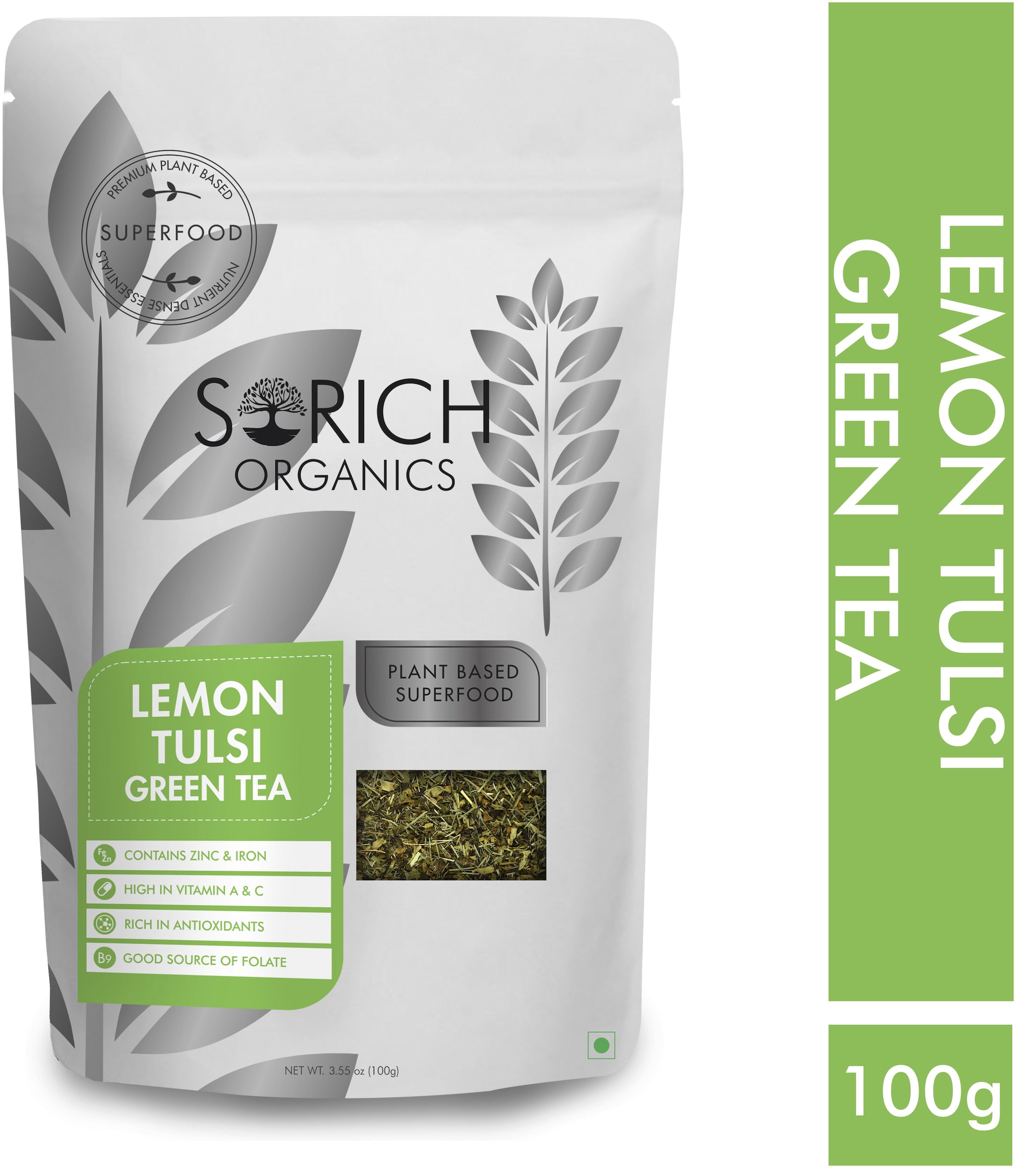 

Sorich Organics Lemon tulsi green tea - 100 g