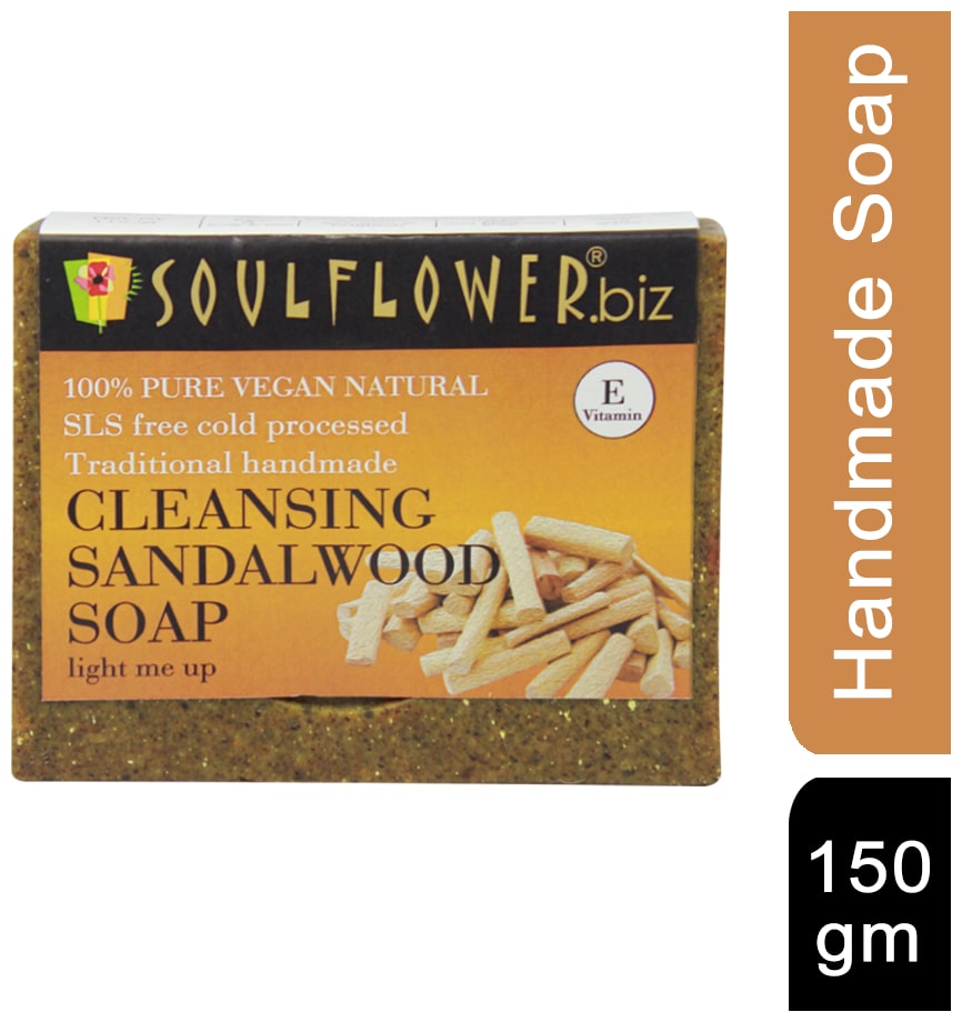 

Soulflower Cleansing Sandalwood Soap 150 g
