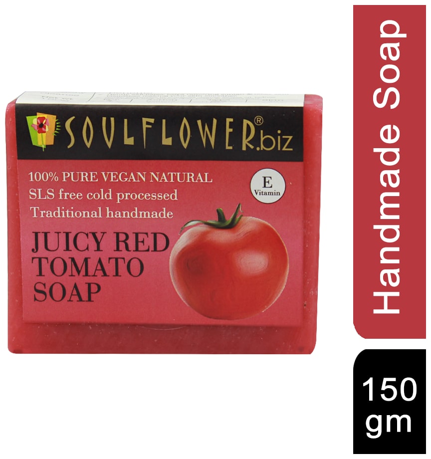 

Soulflower Juicy Red Tomato Soap 150 g