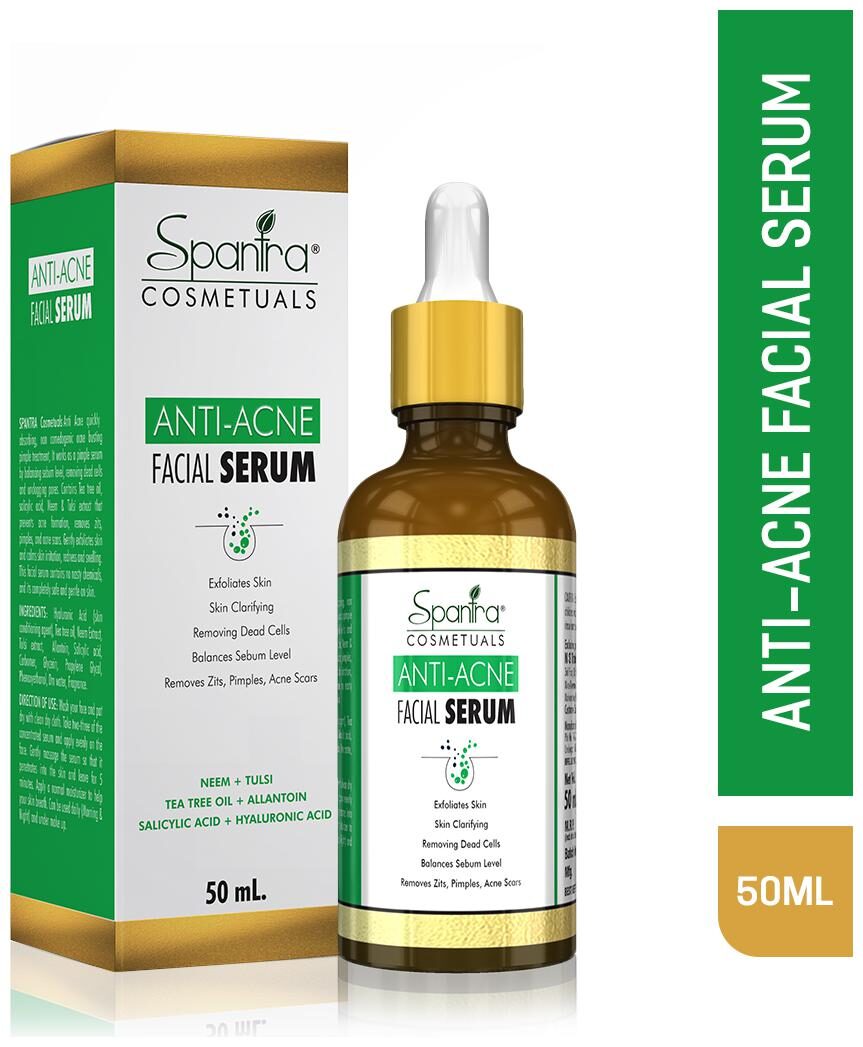 

Spantra Anti Ance Facial Serum For Pimple And Ance Prone Skin Repairs Skin Damage And Treats Skin Against Acne 50 ml