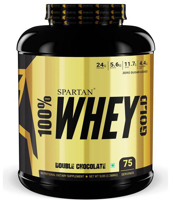 

Spartan 100 Whey Protein Gold (5lbs) Double Chocolate