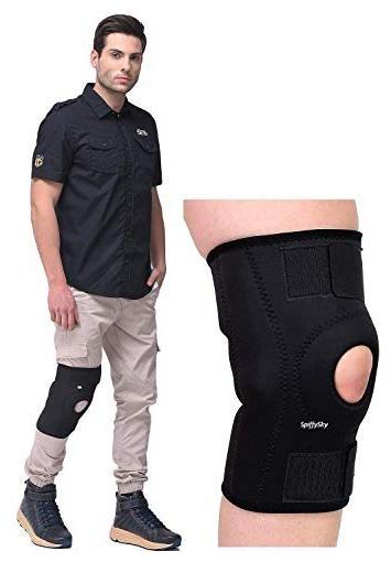 

SpiffySky Hinged Knee Support Brace for Joint Pain Relief and Injury Recovery with Adjustable Strapping- Small (Pack of 1)