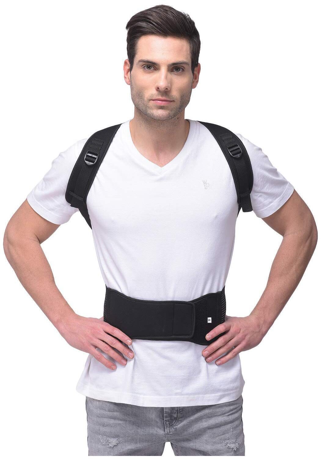 

SpiffySky Posture Corrector Belt Shoulder Back Support Belt for Men Women- Small (26-32 Inches) (Pack of 1)