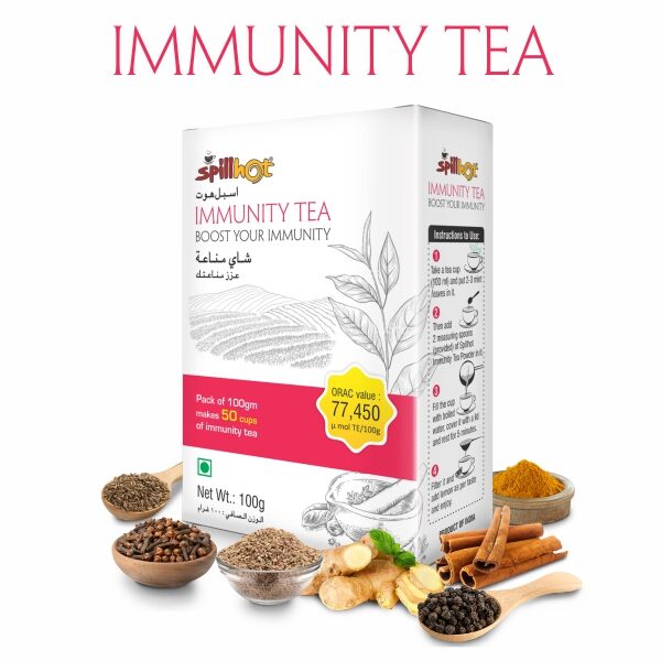

Spillhot Immunity Booster Tea 100g Boost your Immunity with Natural Ingredients(Pack of 2)