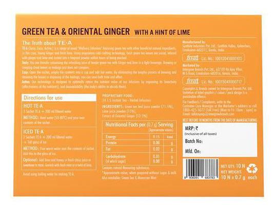 

Sprig Green Tea Oriental Ginger 7g