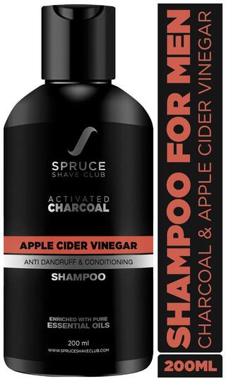 Buy Spruce Shave Club Charcoal Apple Cider Vinegar Shampoo Anti