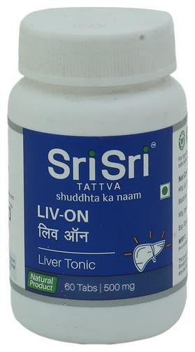 

Sri Sri Tattva Liv-On - Tablet Liver Tonic 500 mg 60 pcs