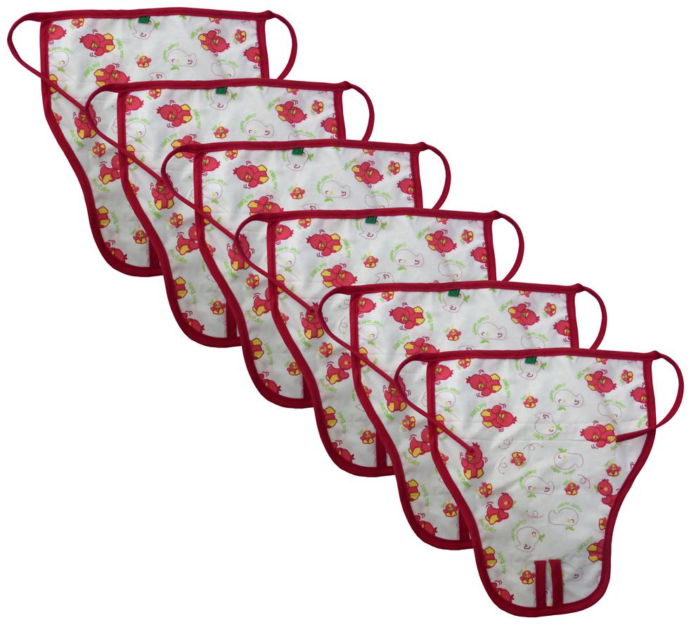 

Srim Reusable Cotton Nappy - Double Layer Langot - Pink Twity -Cotton Cloth - (Pack of 1 set of 6 pcs diaper)